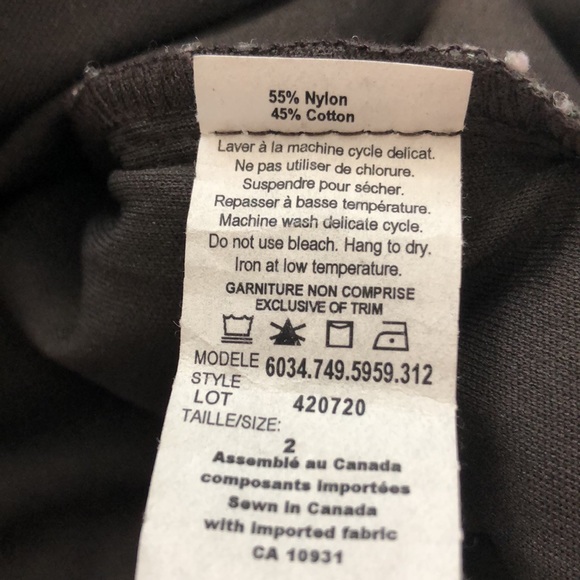 Melanie Lyne 2 Skirt Grey Lace Floral zipper Split hem Matching Top Excellent - Picture 6 of 8